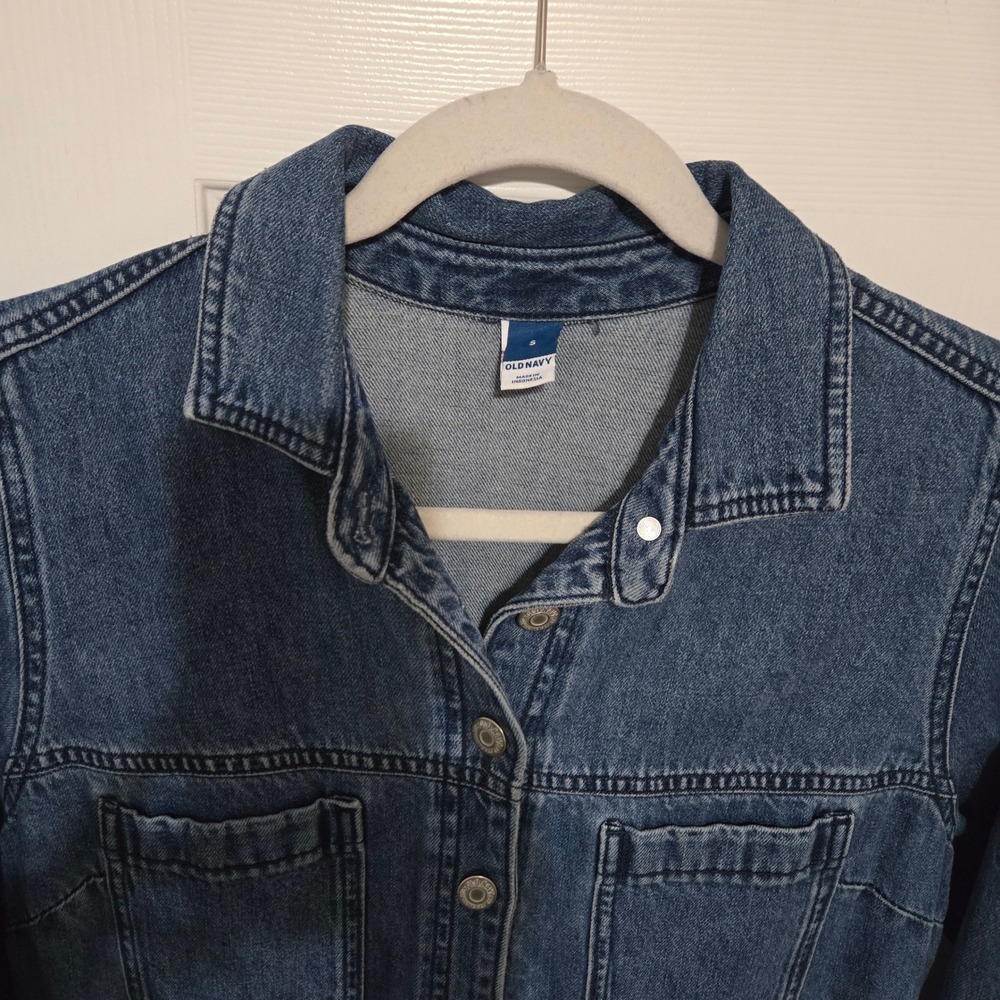 Long Sleeve Denim Jumpsuit